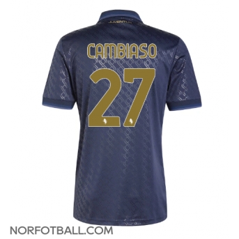 Billige Fotballdrakt Juventus Andrea Cambiaso #27 Replika Tredjedrakt 2024-25 Kortermet